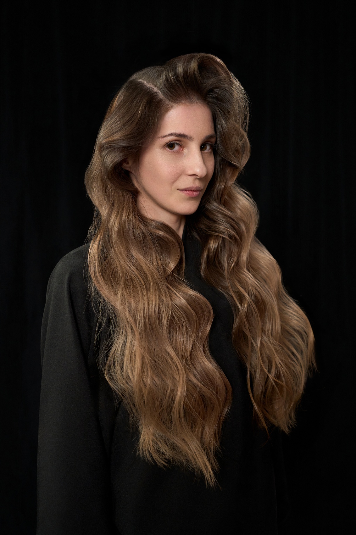 Look castano chiaro mosso presentato alla masterclass